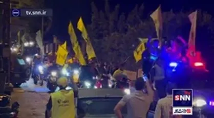 تصاویر دیگری از جشن پیروزی هواداران جبهه مقاومت در انتخابات لبنان