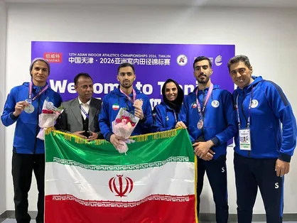 صید ۳ مدال ایران در روز دوم دو و میدانی داخل سالن قهرمانی آسیا