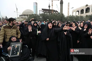 تشییع پیکر سه تن از شهدای کشتی سانچی