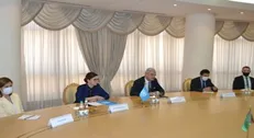 دیدار رئیس جمهور ترکمنستان با نماینده سازمان ملل در «عشق آباد»