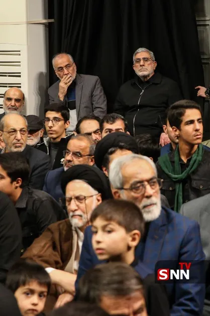 حضور سردار اسماعیل قاآنی در سومین شب مراسم عزاداری شهادت حضرت زهرا(س)