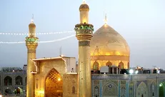 حرم علوی در حلقه دریای بی‌کران عاشقان اربعین + فیلم