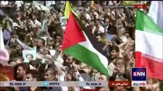 فریاد «خیبر خیبر یا صهیون» توسط حاضرین در مراسم بزرگداشت مجاهد کبیر و پرچمدار مقاومت شهید سیدحسن نصرالله