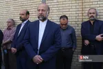 محمدمهدی حیدریان رئیس سازمان سینمایی در مراسم تشییع سید ضیا الدین دری 