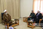  دیدار سردار غلامحسین غیب پرور با آیت الله العظمی جوادی آملی