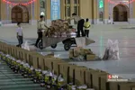 رزمایش کمک‌های مومنانه بسیج دانشجویی استان قم در مسجد مقدس جمکران