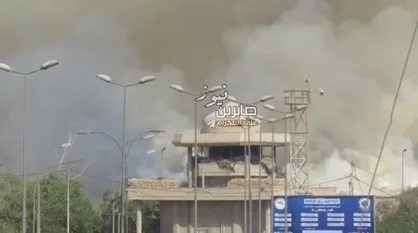 آتش&zwnj;سوزی در مقر الحشد الشعبی در منطقه سبز بغداد