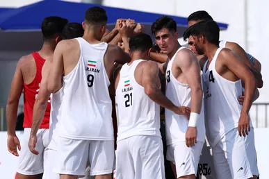 لحظاتی از برد غرورانگیز تیم ملی هندبال ساحلی ایران برابر آمریکا + فیلم
