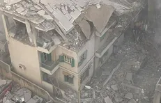 تصویری بسیار نزدیک از لحظه هدف قرار دادن یک ساختمان در ضاحیه جنوبی بیروت توسط جنگنده‌های رژیم صهیونیستی