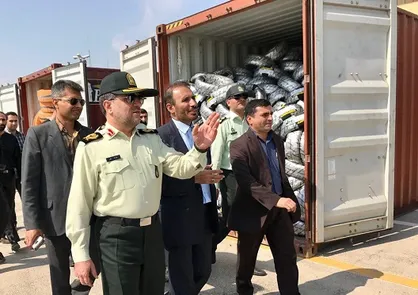 استقرار نیروی انتظامی در گمرک شهید رجایی