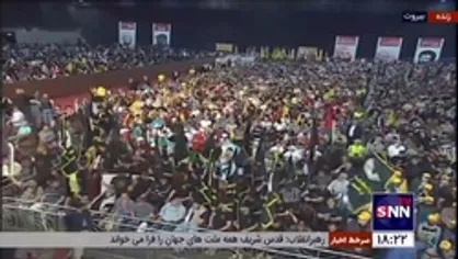 تجدید پیمان رزمندگان حزب الله با آرمان شهدای قدس شهیدان عماد مغنیه و حاج قاسم سلیمانی