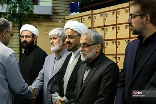 مراسم گرامیداشت شهید علی لاریجانی در مسجد بلال صدا و سیما