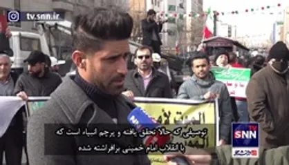 حضور دانشجویان عراقی دانشگاه&zwnj;های ایران در راهپیمایی ۲۲ بهمن