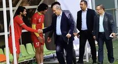 آخرین تمرین امید‌ها با حضور رییس فدراسیون برگزار شد