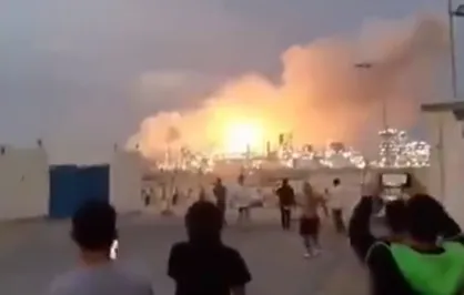 دود و آتش در بحرین به دنبال هدف قرار گرفتن مقر نظامیان آمریکایی