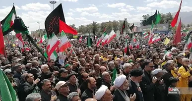 عزاداری مردم بیرجند در اربعین شهادت رهبر شهید انقلاب + فیلم