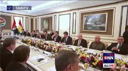 نشست رئیس&zwnj;جمهور و مقامات ایرانی با مسئولین ارشد منطقه کردستان عراق