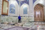  ضد عفونی کردن حرم حضرت فاطمه معصومه(س)