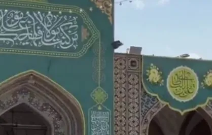 آماده&zwnj;سازی فضای صحن غدیر به مناسبت فرارسیدن دهه ولایت