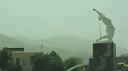 ورود توده گردوغبار به کردستان