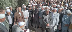 پیکر صابر کاظمی در زادگاهش، آق قلا تشییع شد+فیلم