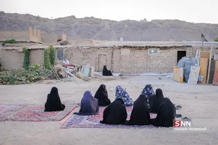 عزاداری ساده در منطقه محروم حلبی آباد قم