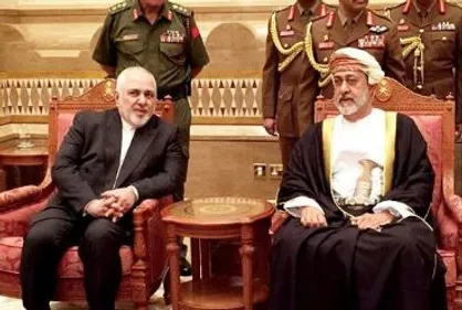 دیدار ظریف با پادشاه جدید عمان
