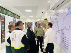 بازدید میدانی رئیس اداره اورژانس بیمارستانی وزارت بهداشت از مرکز ثارالله مستقر در مرز خسروی