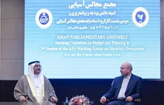 دیدار قالیباف با رئیس پارلمان عربی