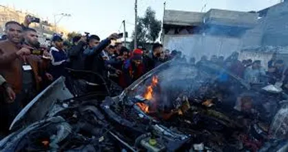 بمباران یک خودرو در نوار غزه شهادت ۳ نفر را در پی داشت