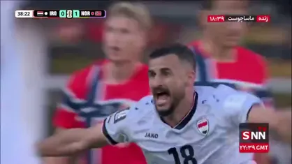 خیلی زود برگشتند/ اولین گل آیمن حسین در جام جهانی! / عراق ۱ - ۱ نروژ