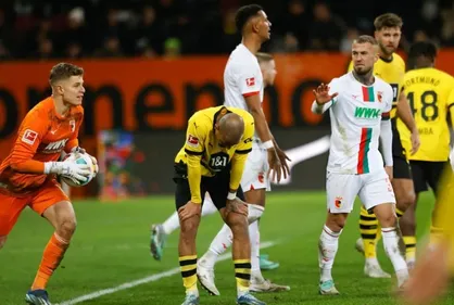 توقف دورتموند برابر آگزبورگ
