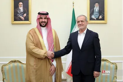 دیدار وزیر دفاع عربستان با رئیس جمهور