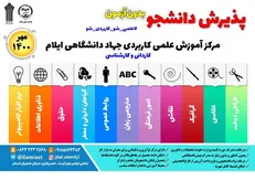 پذیرش دانشجو در ۱۱ رشته در مرکز آموزش علمی کاربردی جهاد دانشگاهی ایلام از مهر امسال
