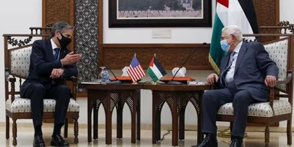 وزیر خارجه آمریکا با رئیس تشکیلات خودگردان فلسطین گفتگو کرد