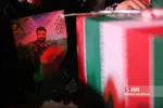 وداع با پیکر شهیدمدافع‎حرم محمدابراهیم رشید 