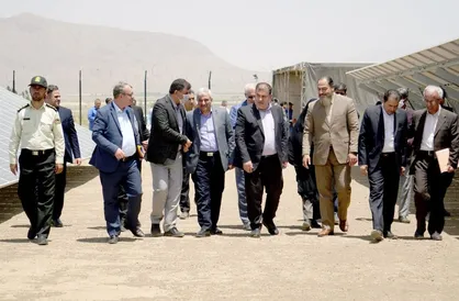 افتتاح رسمی نیروگاه خورشیدی ۱۰ مگاواتی صندوق ذخیره فرهنگیان در کرمان