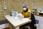 بازدید از خط تولید ماسک و لباس بیمارستانی