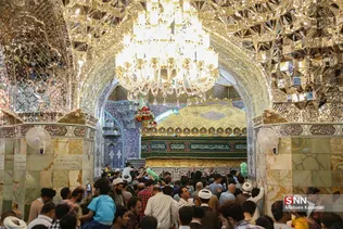 حال و هوای حرم حضرت معصومه (س) در شب میلاد امام رضا (ع)