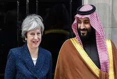 گفتگوی ترزا می با بن سلمان در آرژانتین