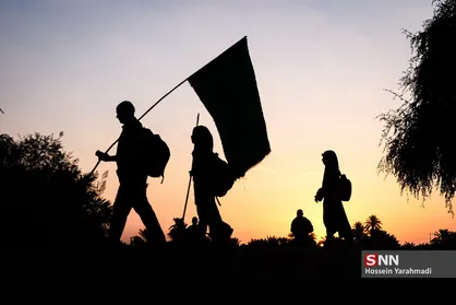 حرکت زائران اربعین در مسیر طریق العلما