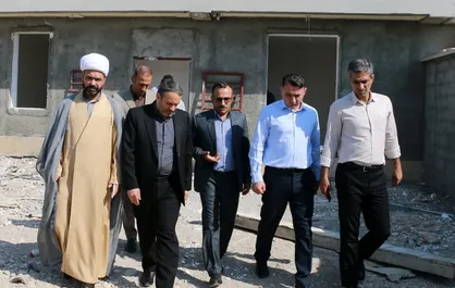 بازدید معاونان بنیاد مسکن کشور از پروژه ۵۰ واحدی خانه امید مهران