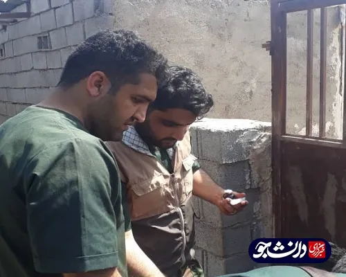 فعالیت جهادگران بسیج دانشجویی دانشگاه آزاد شوشتر در مناطق سیل زده شعیبیه