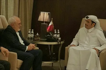 وقتی ظریف در تهران نیست و مقام قطری با او دیدار می&zwnj;کند!
