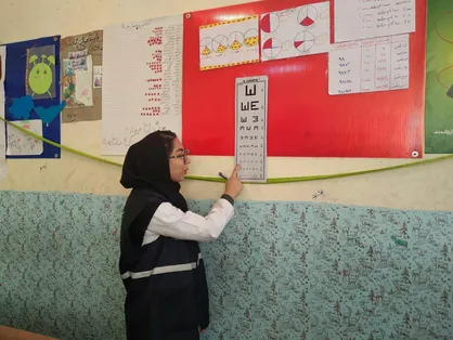 جهادگران علوم پزشکی ۸۰ دانش&zwnj;آموز حاشیه شهر زاهدان را غربالگری کردند