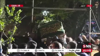 تصاویری از لحظات پایانی مراسم تشییع پیکر استاد محمود فرشچیان