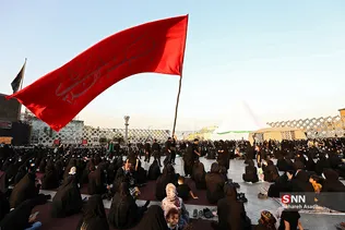 خیمه سوزان عصر عاشورا در میدان امام حسین