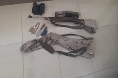 دستگیری شکارچی غیر مجاز قبل از شروع به شکار در فیروزکوه