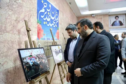 افتتاح نمایشگاه عکس &laquo;شهید خدمت&raquo; در سازمان سینمایی