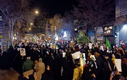 قابی متفاوت از قیام حماسی مردم بجنورد در عزای امام شهید+فیلم
